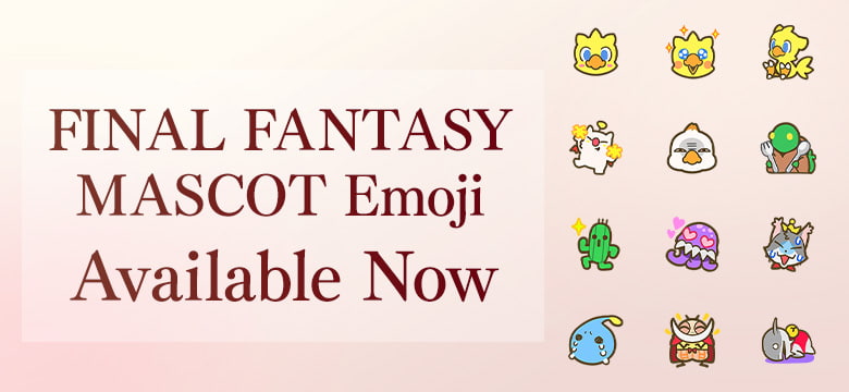 FINAL FANTASY MASCOT EMOJI Available Now